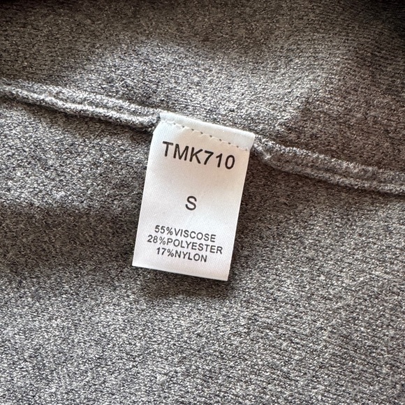 THML Charcoal Cardigan with Black and White Accents - Picture 6 of 6